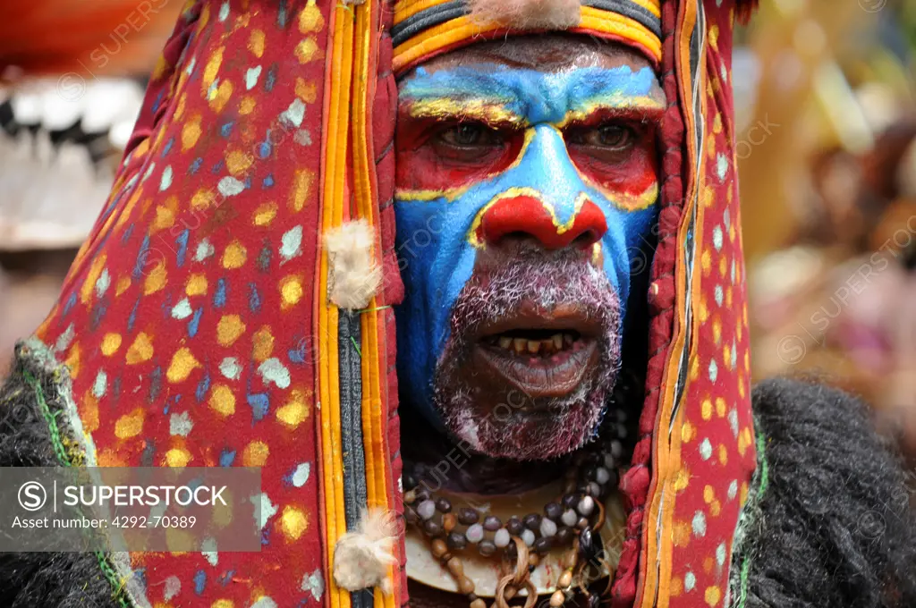 Papua New Guinea, highland festival, Unggaiwarrior