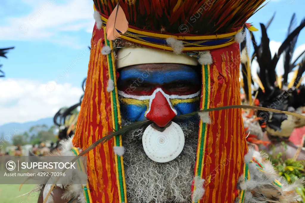 Papua New Guinea, highland festival, Unggaiwarrior