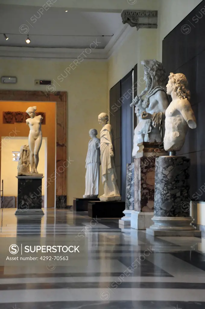 Italy, Lazio, Rome, Capitoline Museum, Palazzo dei Conservatori, Horti Lamiani gallery, marble statues