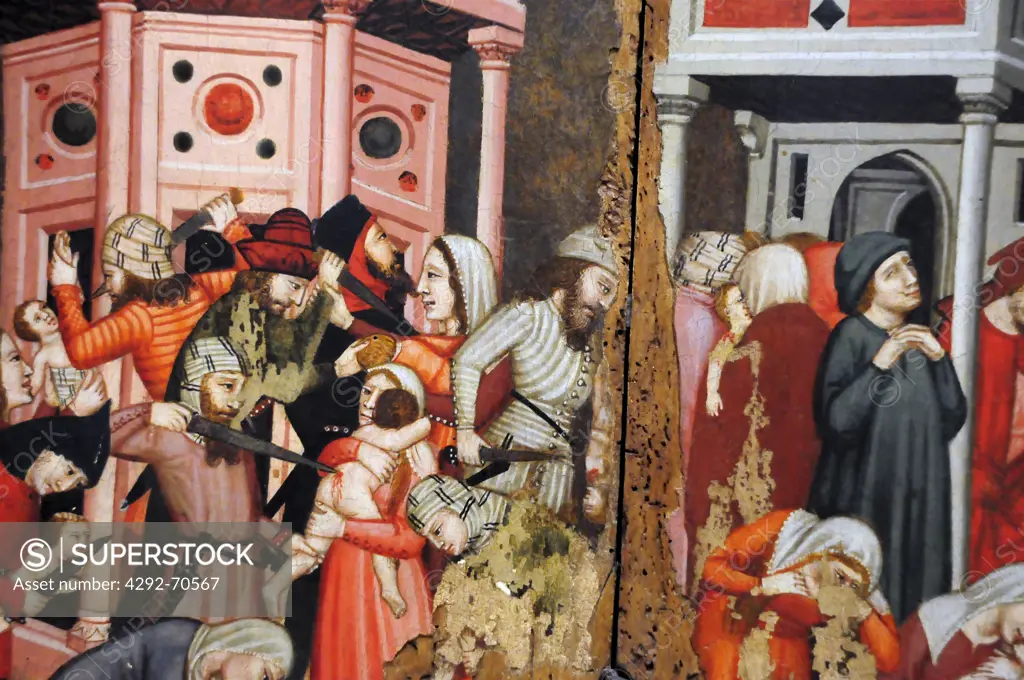 Italy, Lazio, Rome, Capitoline Museum, Palazzo dei Conservatori, Pinacoteca Capitolina, The infancy of Christ, tempera on wood, anonymous artist from central Italy