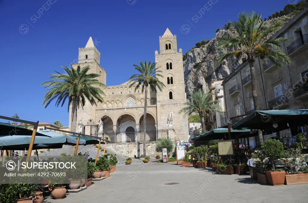 Italy, Sicily, Cefalu, the Cathedral