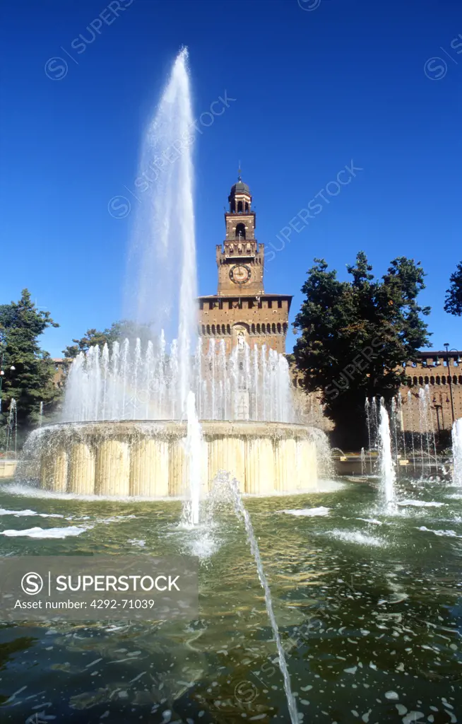 Italy, Milan, Castello Sforzesco