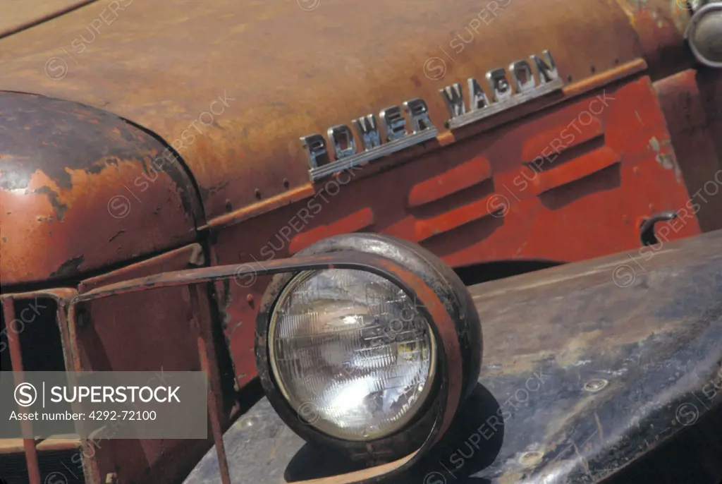Detail of old car