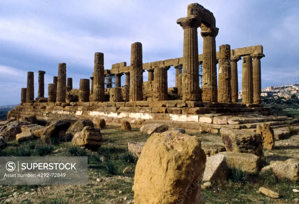 Sicily, Agrigento, Valle dei Templi, Tempio di Giunone - Era Lacinia