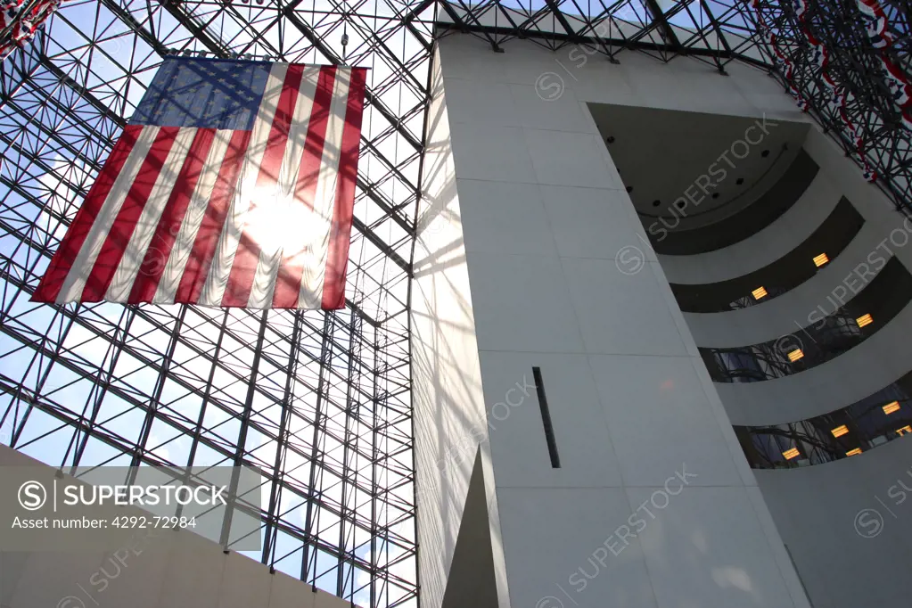 American Flag, John F. Kennedy Library, Boston, Massachusetts