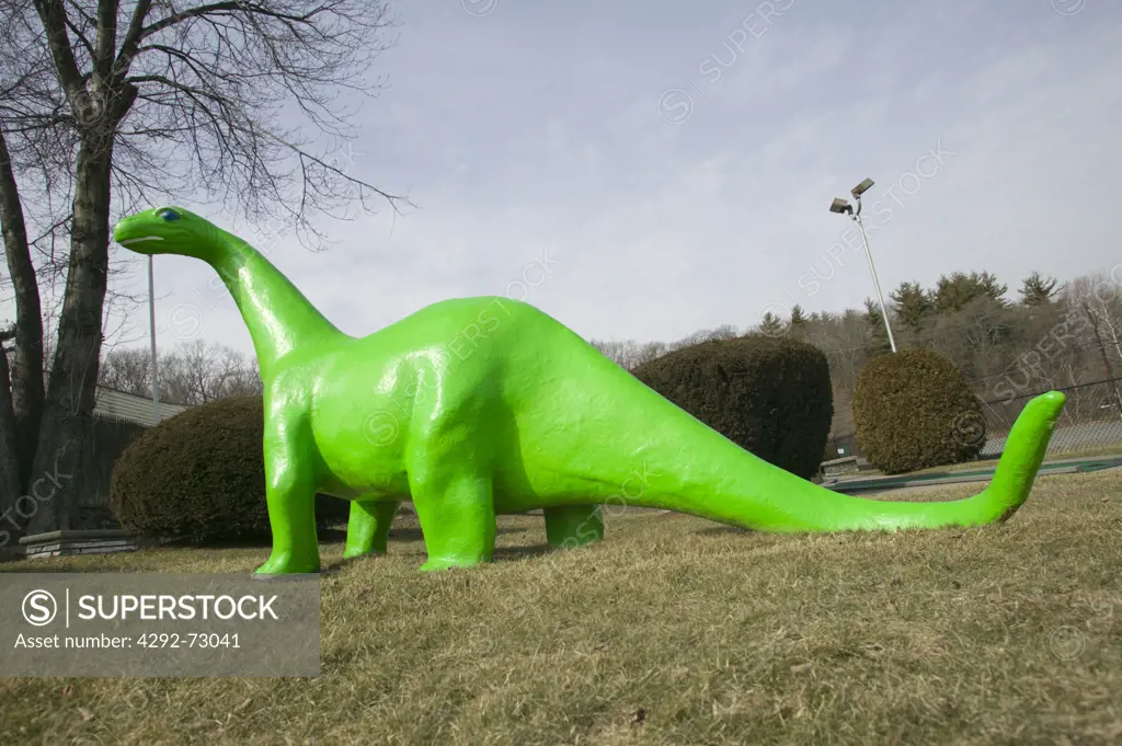 Dinosaur Characters at Miniature Golf Facility