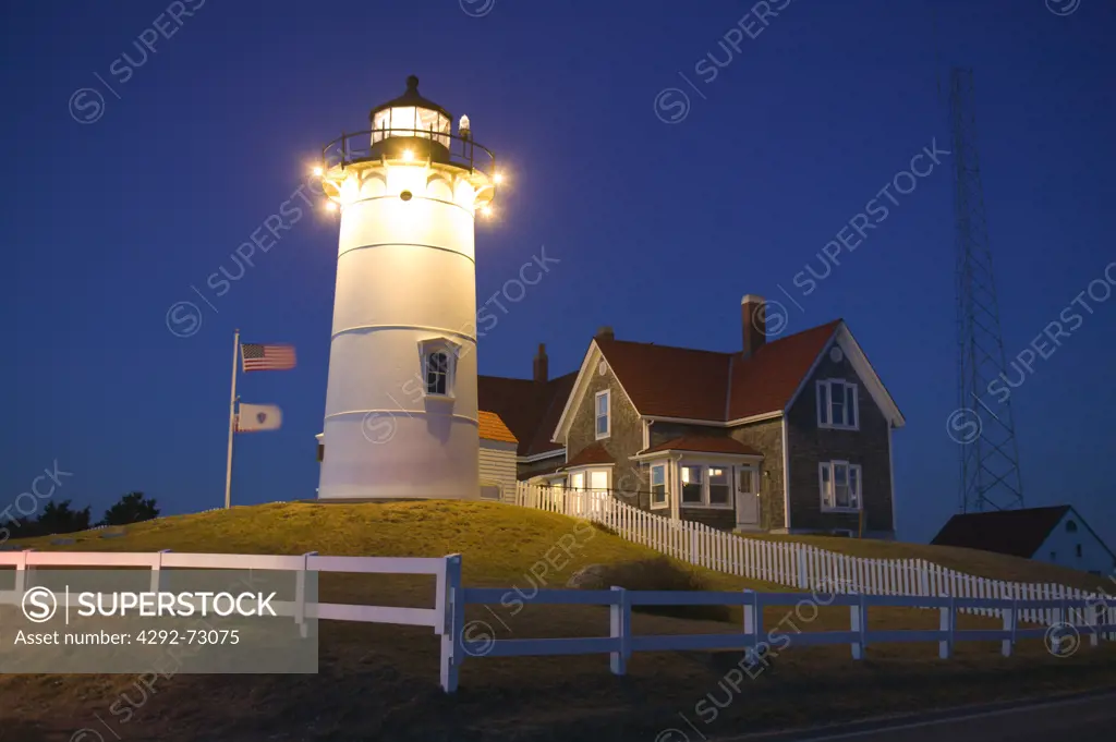 USA, Massachusetts, Cape Cod, Woods Hole, Nobska Lighthouse