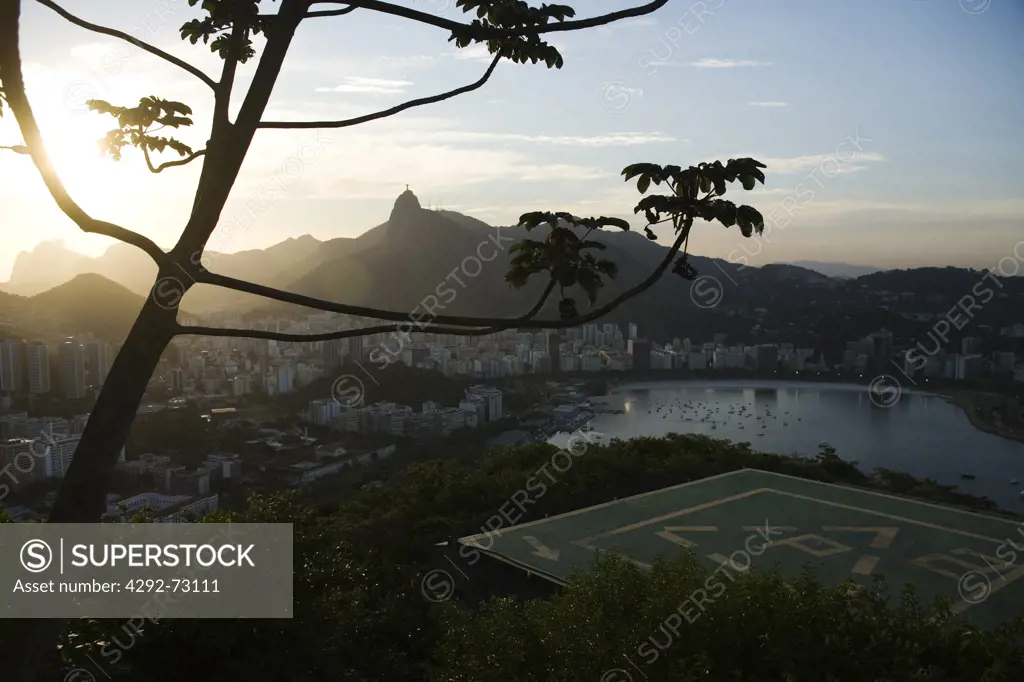 View of Downtown with CorcovadoRio de Janeiro, Brazil