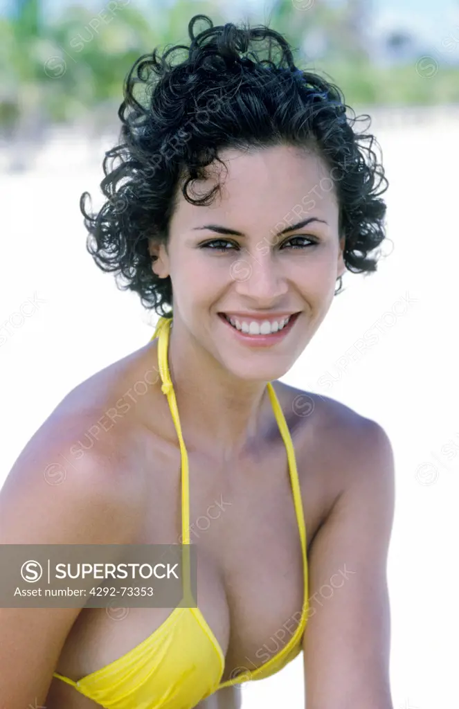 Portrait of a woman in swimsuit
