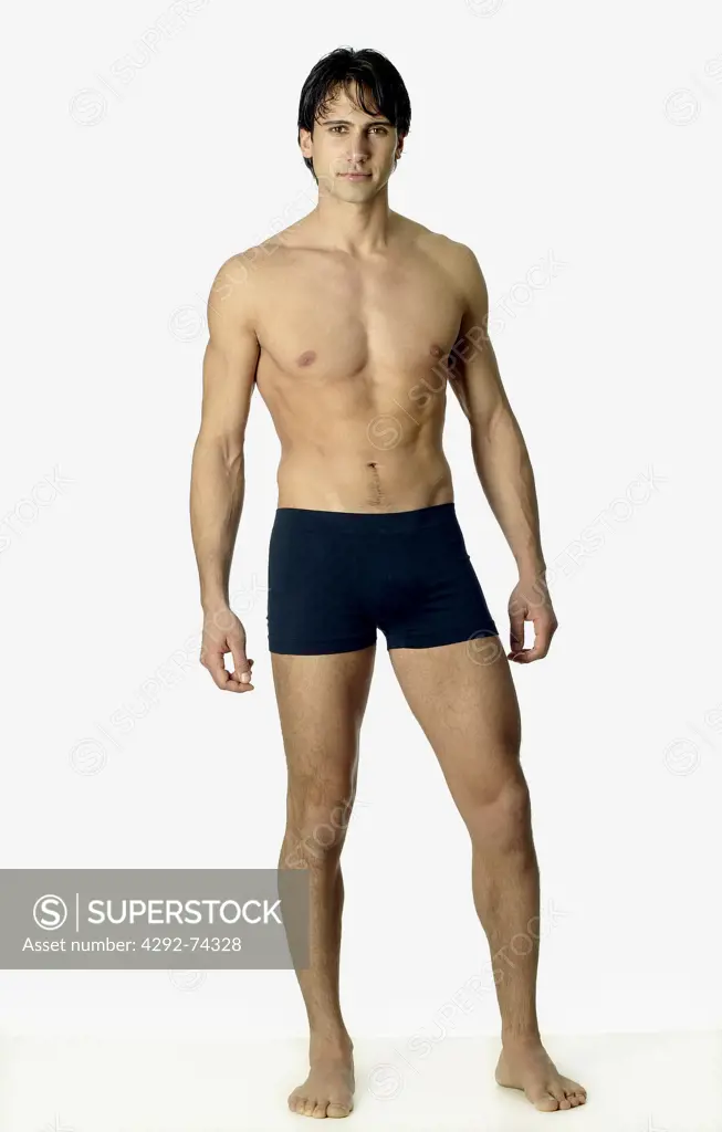 Man in underwear