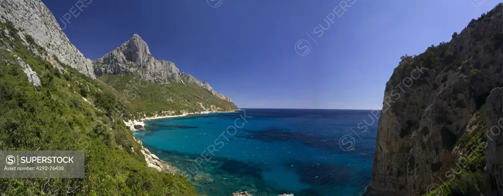 Italy, Sardinia, East Coast Region, Orosei Gulf, Baunei, Natural Monument the Perda Longa