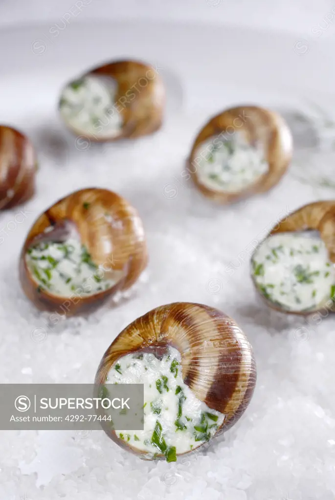 Escargot with butter and parsley