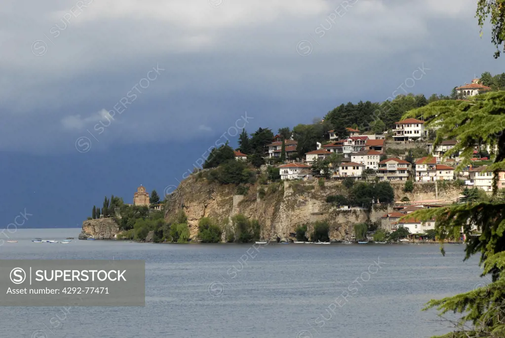 Macedonia, Ohrid, the village on lake