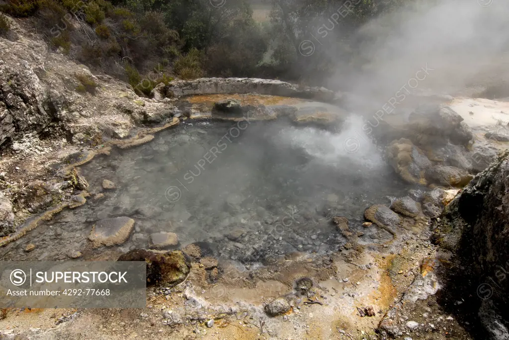 Portugal, Azores, Sao Miguel Island, Furnas, thermal spring
