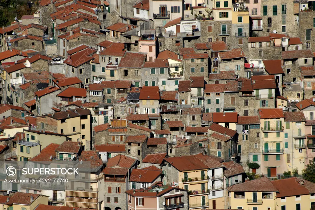 Italy, Liguria, Pigna village