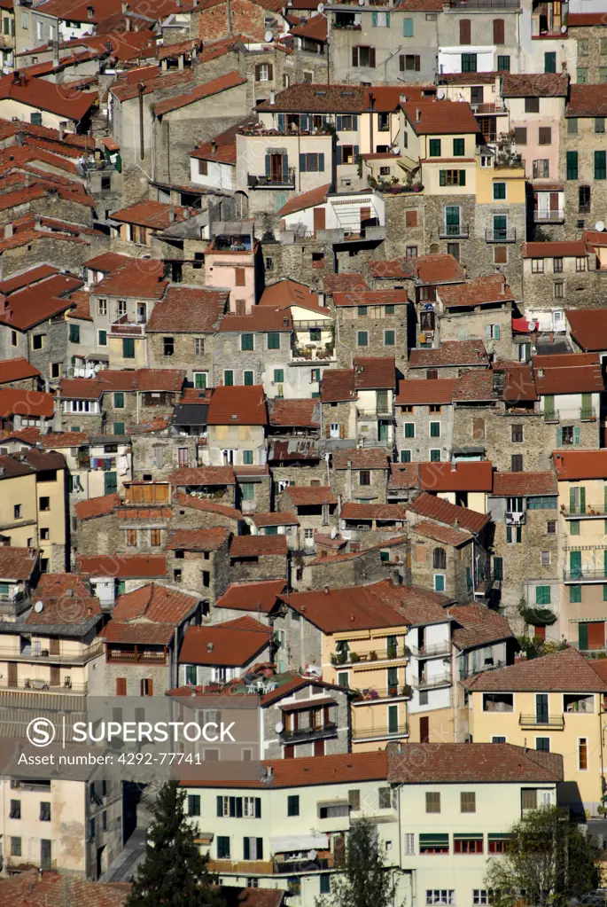 Italy, Liguria, Pigna village