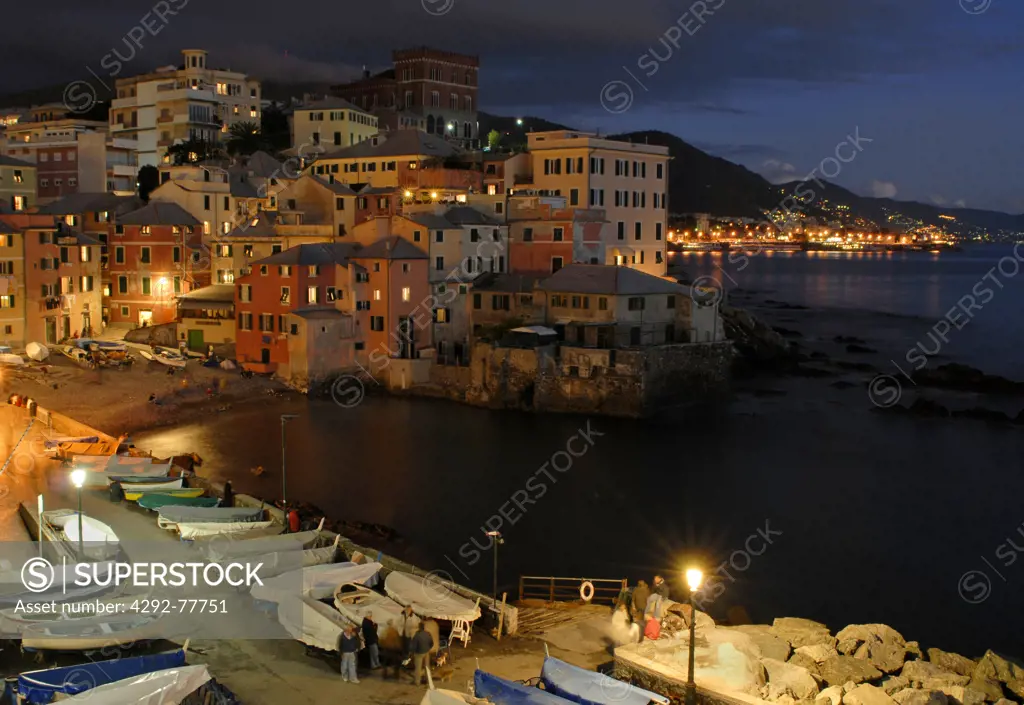 Italy, Liguria, Genoa, Boccadasse quarter, the harbour