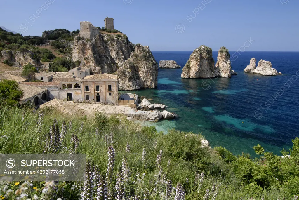 Italy, Sicily, Castellammare del Golfo (TP). Tonnara di Scopello