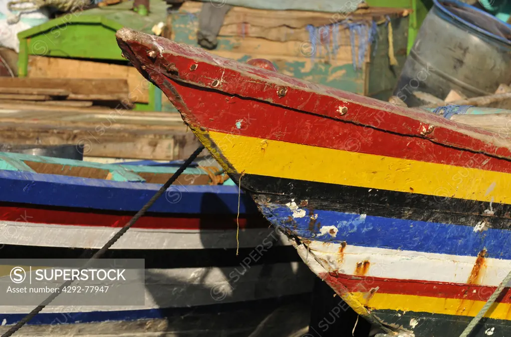 Yemen, Bayt al-Faqih. Fishing boats