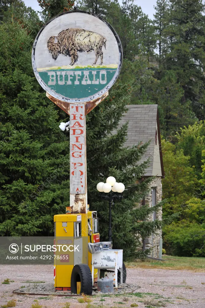 USA, South Dakota, Black Hills National Forest, Hill City, Sign