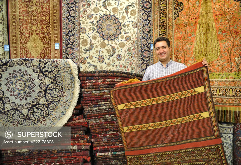 Iran, Isfahan, Carpet Shop