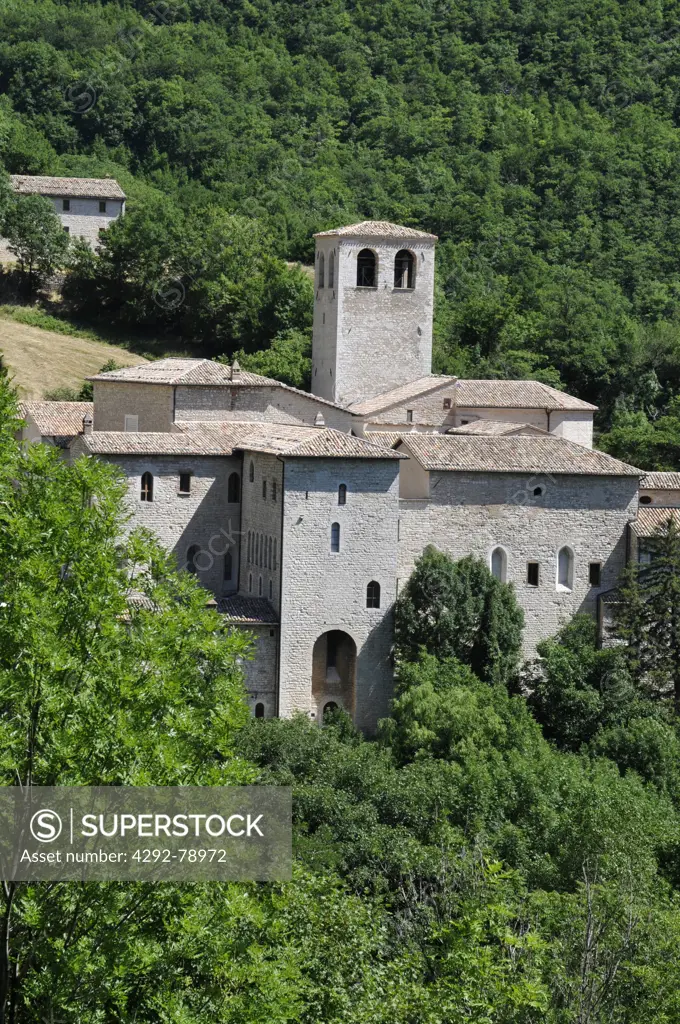Italy, Marche, Sassoferrato, Santa Croce dei Conti Abbey