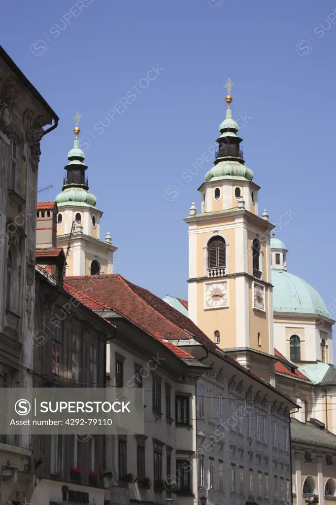 Slovenia, Ljubljana, Old Town, Cathedral of Saint Nicholas