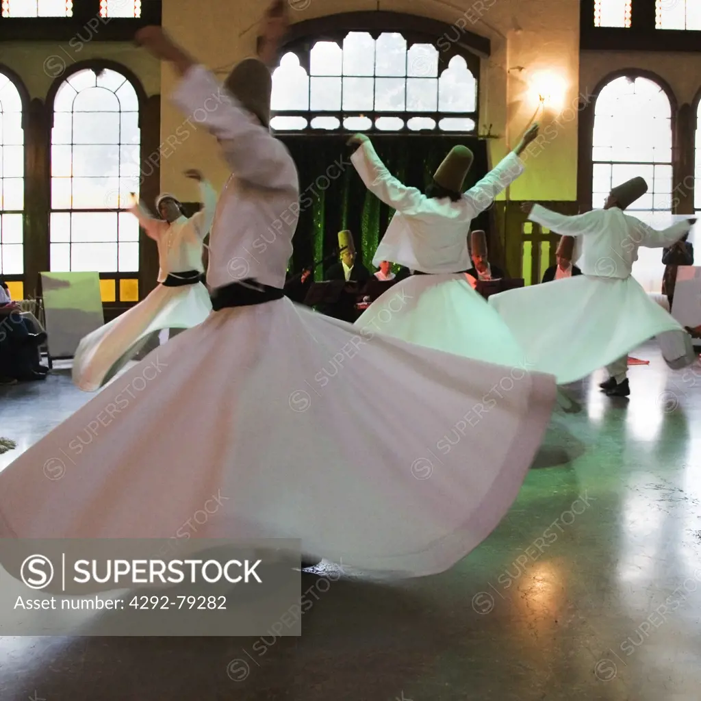Turkey, Istanbul, whirling dervishes ceremony