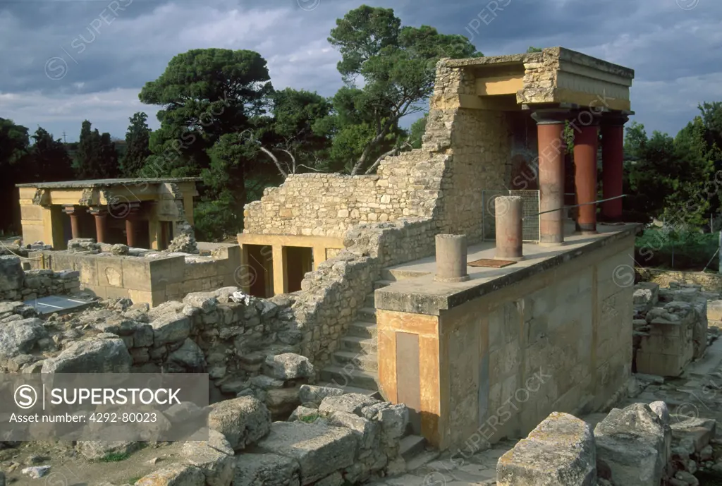 Greece, Crete, Heraklion, Knossos Palace