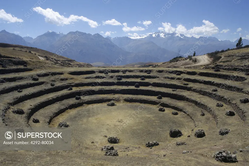Cuzco, Peru, the circular terraces of Moray