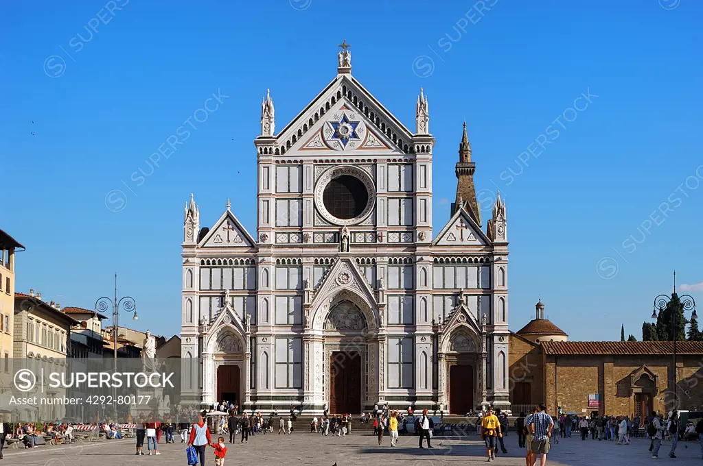 Italy, Tuscany, Florence, Santa Croce Church