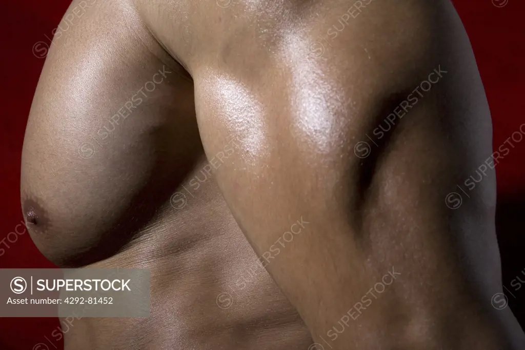 Body builder's chest