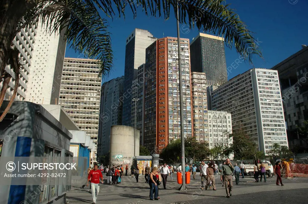 Brazil, Rio de Janeiro, the Largo da Carioca, Square