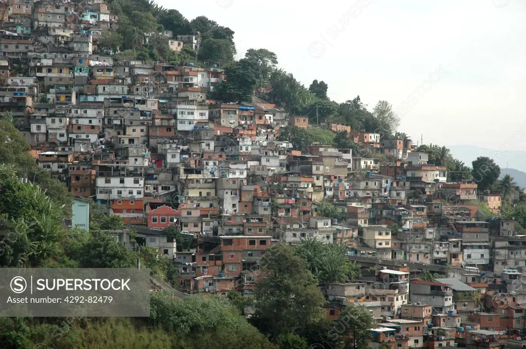 Brazil, Rio de Janeiro, the Favela in Santa Teresa neighborhood