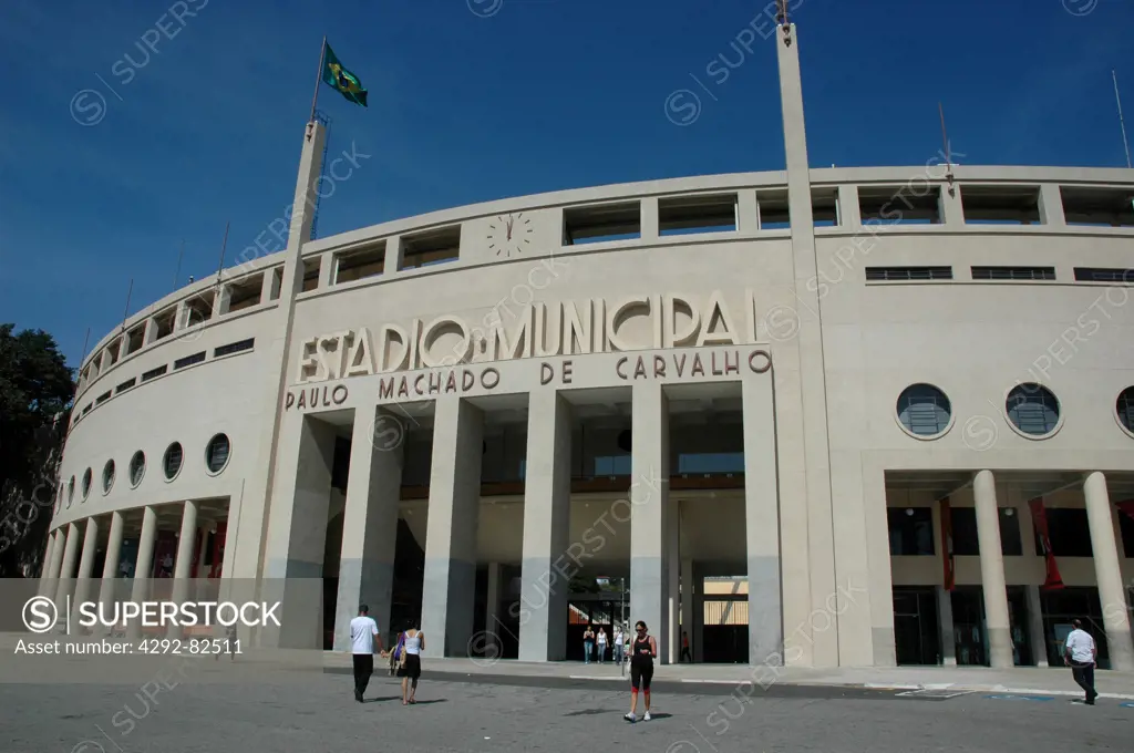 Brazil, Sao Paulo, the Soccer Stadium Paulo Machado de Carvalho, Pacaembu