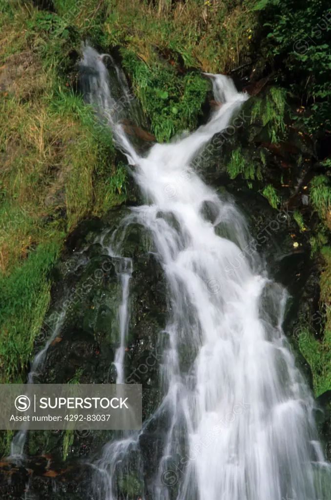 France, Auvergne, Waterfall of Chaudefour