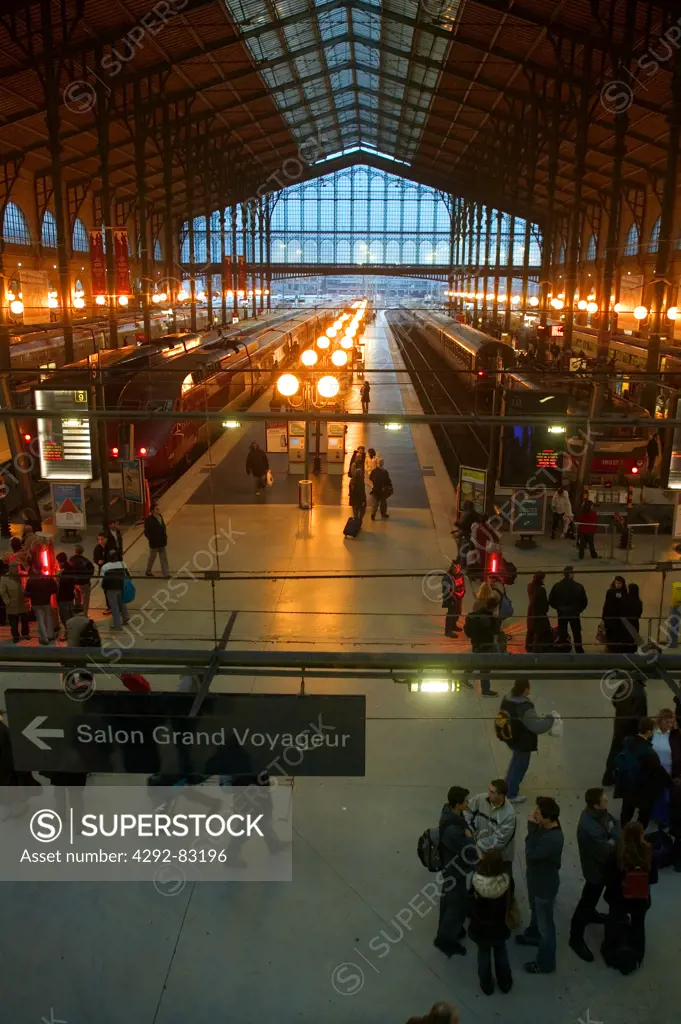France, Paris, Gare du Nord, railway station