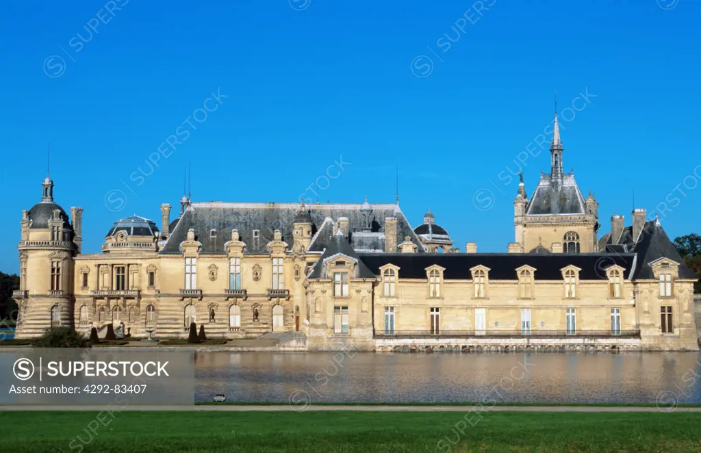 France, Picardy, Oise River, Chantilly, Castle