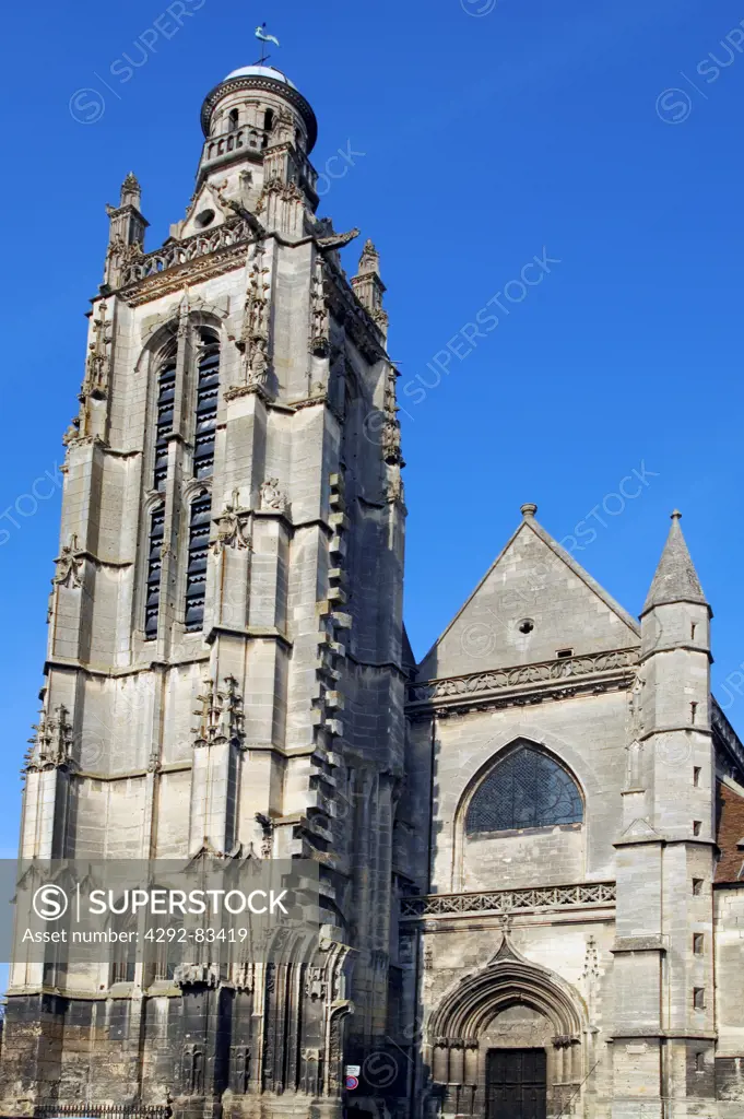 France, Picardy, Compiegne, exterior of Saint-Jacques church