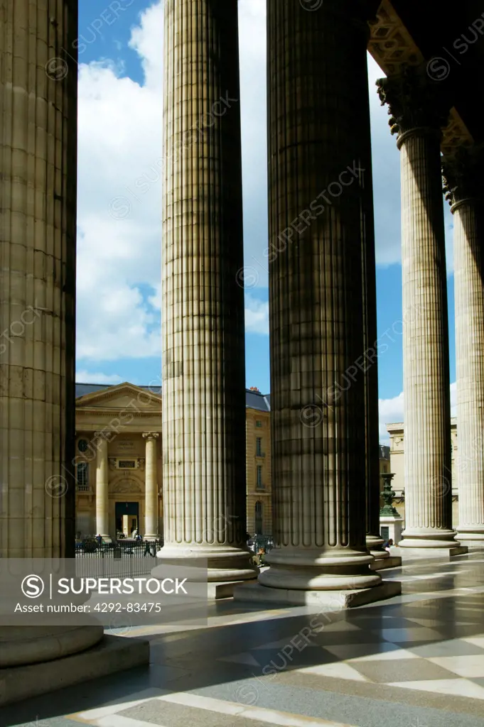 Corinthian columns of The Pantheon, Paris, France
