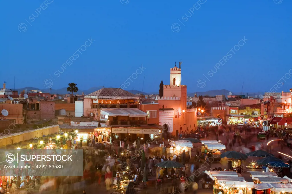 Morocco, Marrakech. Jemaa el Fna Square
