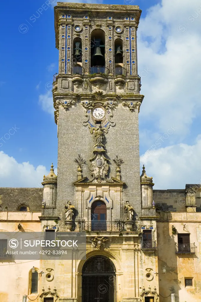 Spain, Andalusia, Arcos de la Frontera,Church of San Pedro