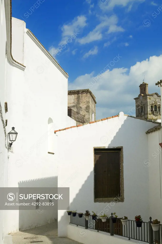 Spain, Andalusia, Arcos de la Frontera, white houses