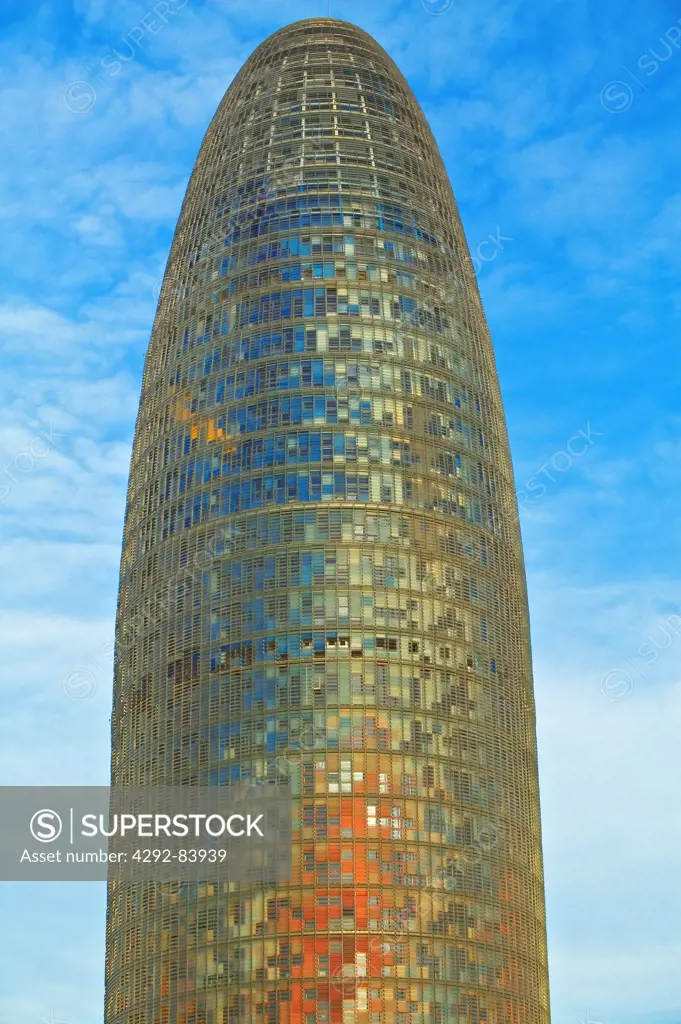 Spain, Barcelona, the Torre Agbar