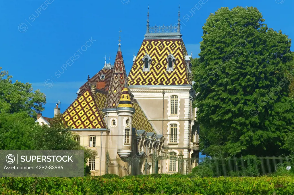 France, Burgundy, Aloxe-Corton, Corton André Castle