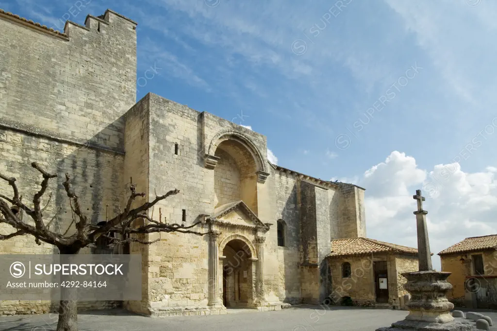 France, Provence, Drome, St. Restitut, church