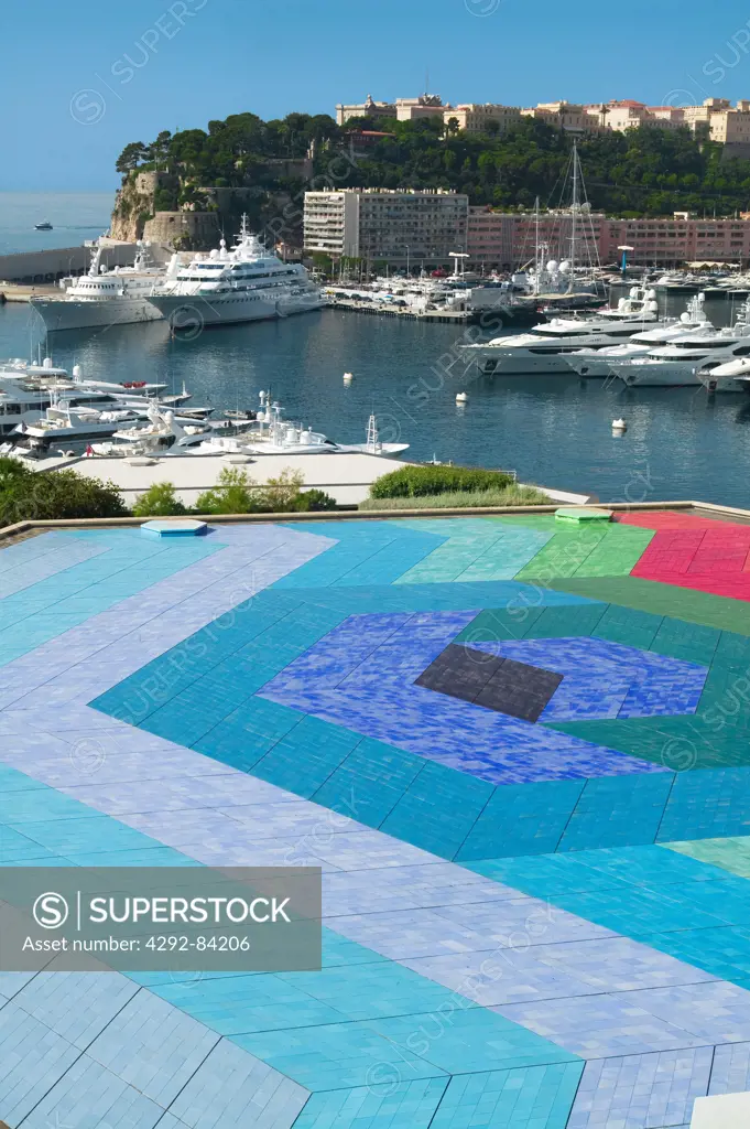 Monaco, Montecarlo, terrace by Victor Vasarely