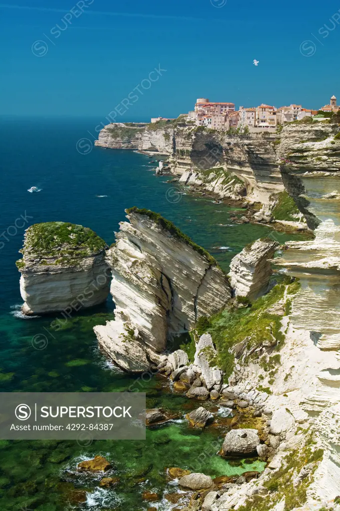 France, Corsica Island, Bonifacio the cliffs