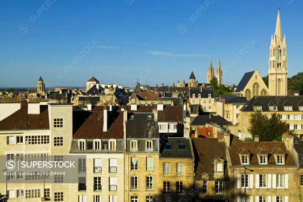 France, Normandy, Calvados, Caen, town view