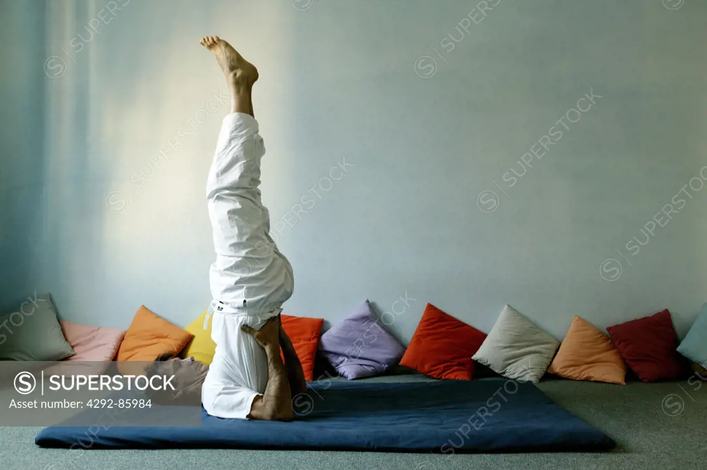 Man doing yoga